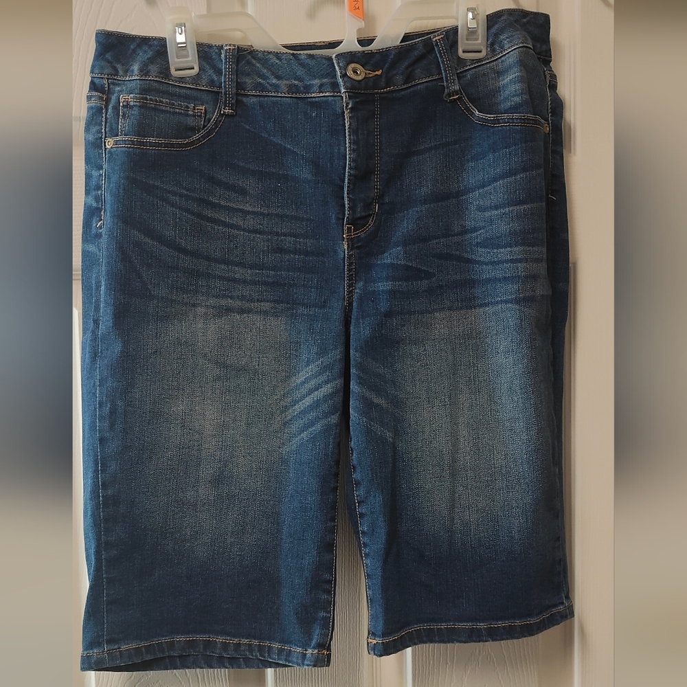 St. John's Bay Blue Denim Shorts